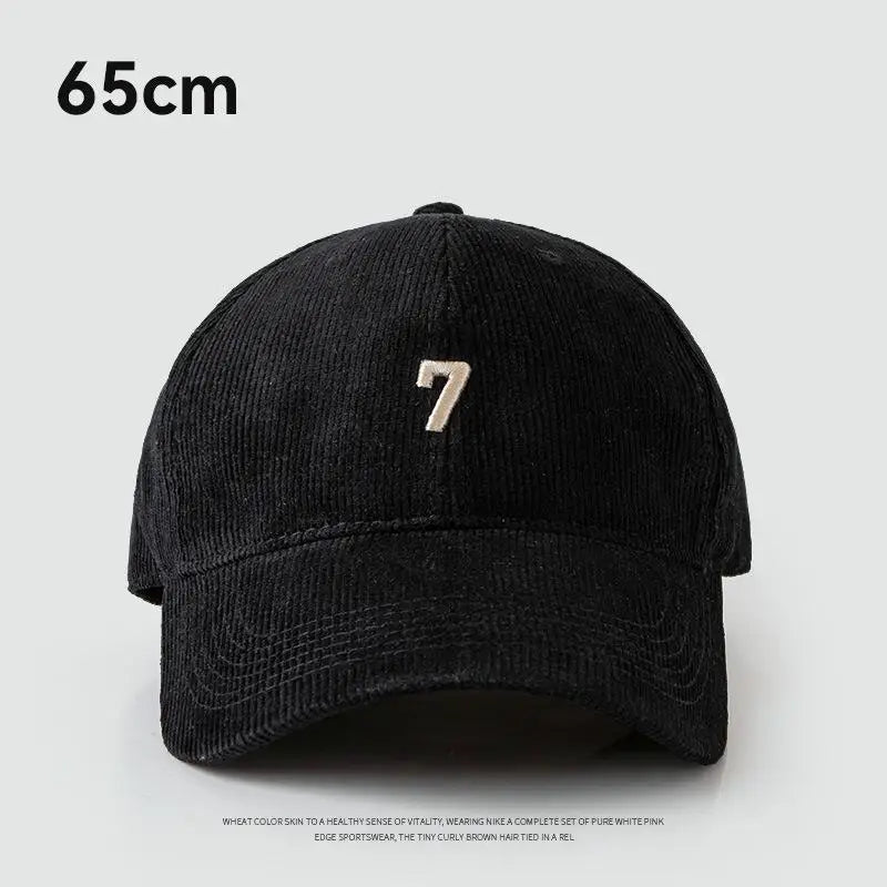 ¡Gorra de Béisbol de Corduroy de Gran Tamaño - Elegancia Invernal!