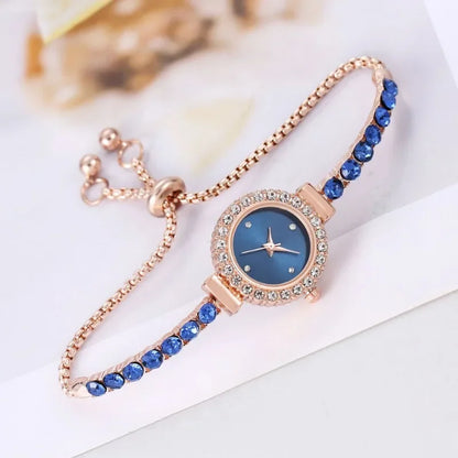 Reloj de Pulsera Mini Diamonds Crystal de MOONBIFFY - Elegancia Brillante ✨