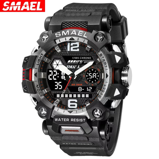 Reloj Deportivo Militar Digital SMAEL 8072 - Resistente al Agua 50m