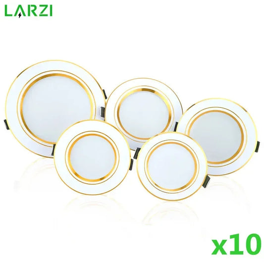 Lote de 10 Downlights LED de LARZI con varias potencias - ¡Transforma tu espacio con estilo!