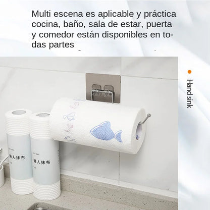 Soporte de Papel Higiénico Montado en la Pared con Toallero - ¡Funcional y Elegante! 🚽