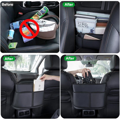 Organizador de Bolsillo de Cuero para Coche: Elegancia y Orden en tu Vehículo 🌟