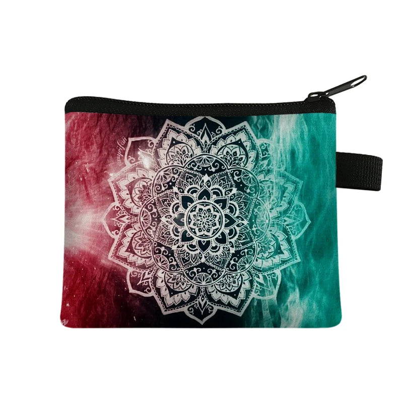 Monedero Mujer Mandala Floral Multicolor 🌸 ¡Guarda con Estilo y Originalidad!