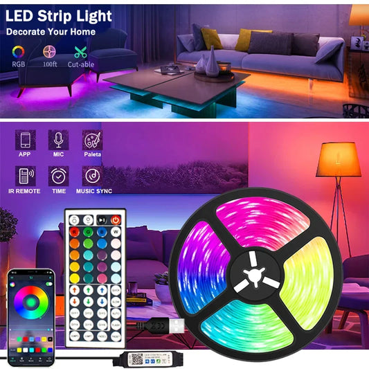 Tira LED RGB FRST - Luz Ambiental Personalizada con Control Remoto Bluetooth