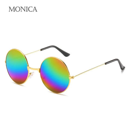 Retro Vintage Punk Sunglasses For Men Women Popular Fishing Leisure Round Metal Sun Glasses Fashion Sunglasses UV400