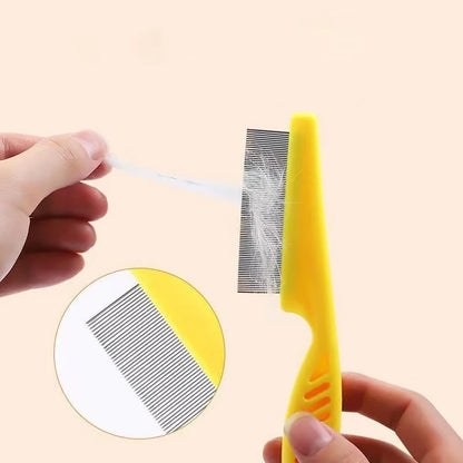 1/2pc Pet Hair Shedding Comb Stainless Steel Flea Comb for Cat Dog Pet Comfort Flea Hair Grooming Comb Dog Brush Grooming Tools