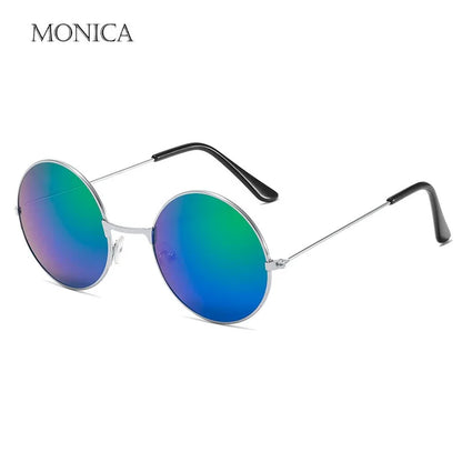 Retro Vintage Punk Sunglasses For Men Women Popular Fishing Leisure Round Metal Sun Glasses Fashion Sunglasses UV400