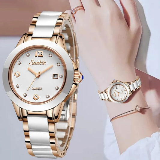 Reloj de Mujer LIGE Rosa Dorado: Estilo Elegante y Funcional