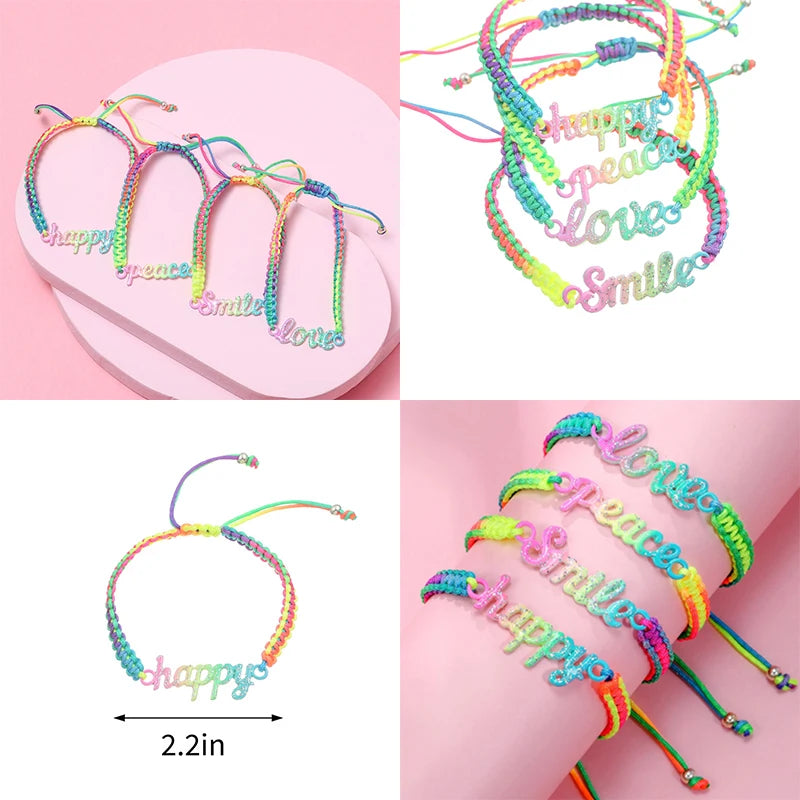 Pulseras Rainbow Words: Arte en tus manos 🌈