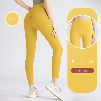 LULU S-3XL 2023 Hot Sale Fitness Leggings Female Full Length Leggings Running Pants Comfortable And Formfitting Yoga Pants