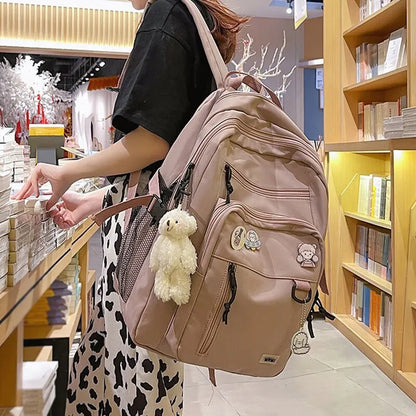 Mochila de Nylon de Alta Calidad para Estudiantes de Moda: ¡Lujo y Estilo sin Igual! 🎒🌟