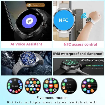 ¡Smartwatch GT4 Pro de GUHUAVMI: Tecnología y Estilo en un Solo Dispositivo! 🌟