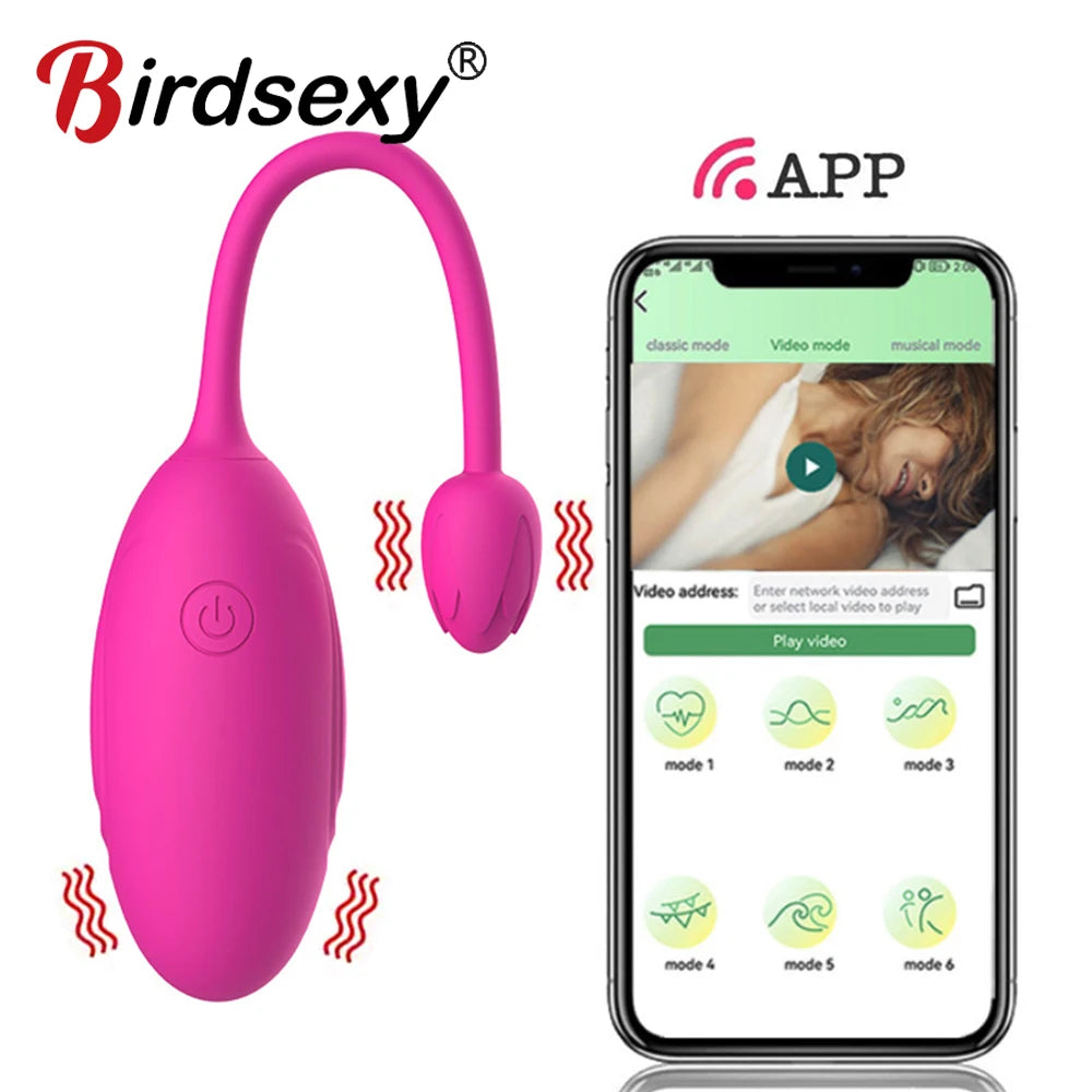 Huevo Vibrador con Control por App de BIRDSEXY: Placer y Entrenamiento Kegel