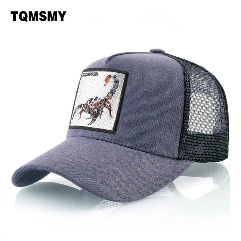 Gorra de Béisbol TQMSMY con Parche de Escorpión - Estilo Streetwear Unisex