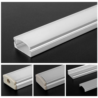 1M Aluminum LED Corner Aluminum Profile Channel Holder Aluminum Channel Led Light Strips for Under Cabinet Lamp Kitchen Closet