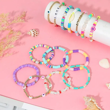 Pulseras Preppy de Arcilla para Niñas de qpeach: Elegancia y Estilo 🌟