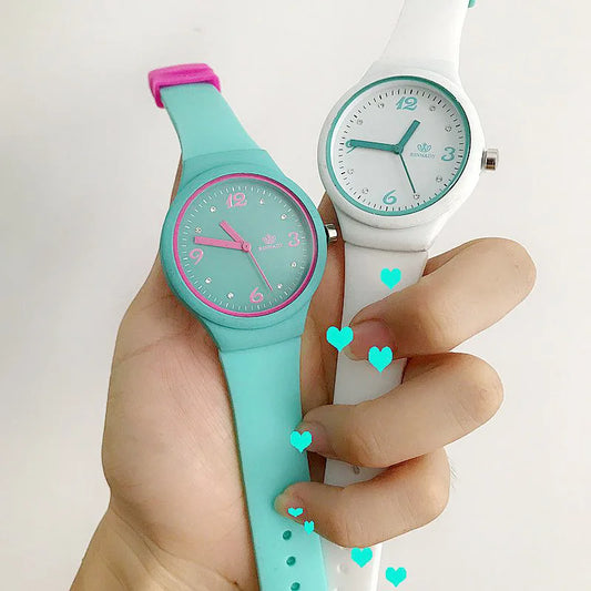 Reloj de Pulsera de Silicona de Moda para Mujer: ¡Estilo Candy-Colored Jelly!