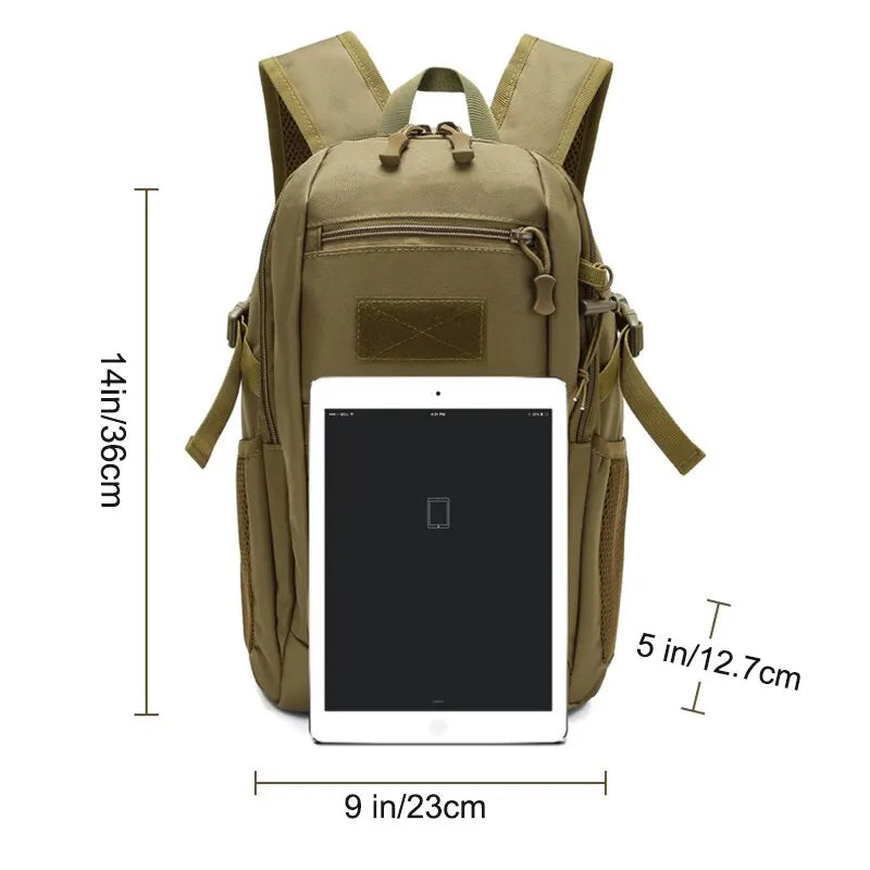 Mochila Táctica Militar Impermeable 15L: ¡Prepárate para la Aventura! 🎒