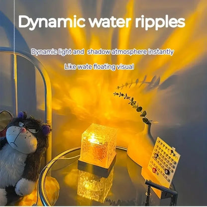 Proyector de Agua Dinámico con Efecto de Llama y Control Remoto - ¡Elegancia y Serenidad en tu Hogar! 🌊✨🌟