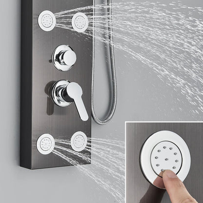 Panel de Ducha SAFLIHCAR con Luces Azules y Jets de Masaje - ¡Un Oasis de Relajación en Casa! 🚿✨