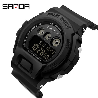 Reloj Digital de Deportes SANDA para Hombres - Resistente y Funcional