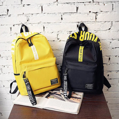 Mochila de Nailon Preppy para Estudiantes: ¡Estilo y Funcionalidad en Uno!