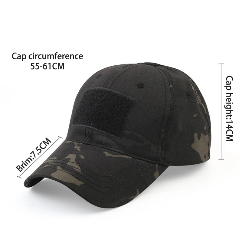 Gorra de Béisbol Camuflaje Militar Unisex Ajustable