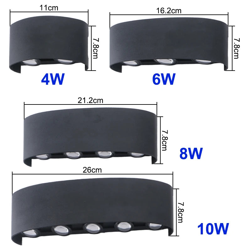 Lámpara de Pared LED Exterior EnwYe - Iluminación Moderna y Resistente IP65 ⚡