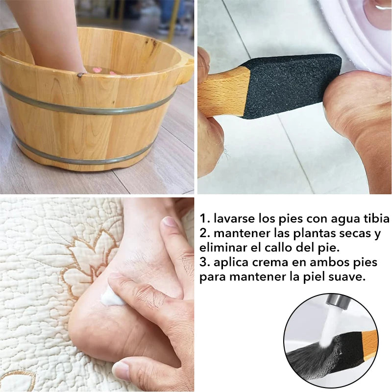 Lima Profesional de Madera de Haya para Pies 👣【Envío Rápido】