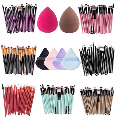 Set de 20 Brochas de Maquillaje Suave VANDER: ¡Herramientas Profesionales para un Maquillaje Impecable!