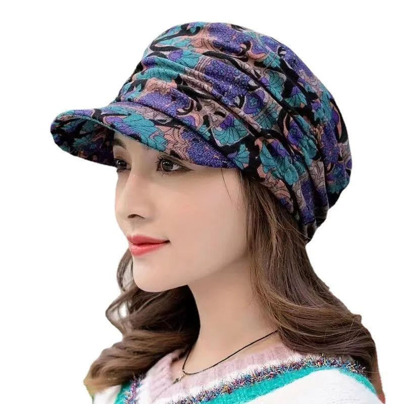 ¡Sombrero de Béisbol Floral Caps Hat Vintage para Mujeres! 🌸 ¡Arrasa con Estilo y Calidez este Invierno! 🌺