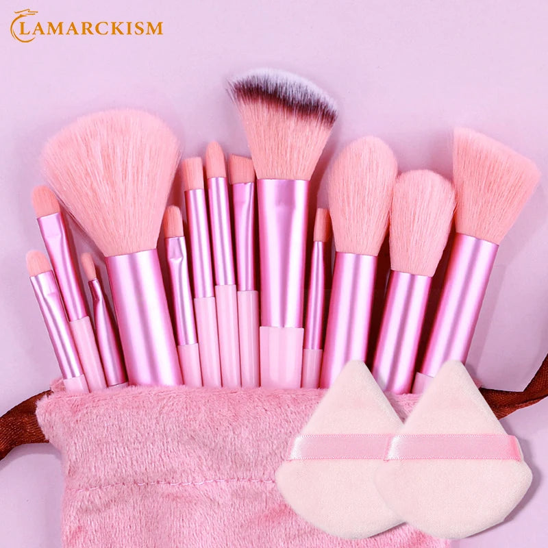 Set de Brochas de Maquillaje Profesional de 13 Piezas con Sponge para un Maquillaje Impecable 🌟