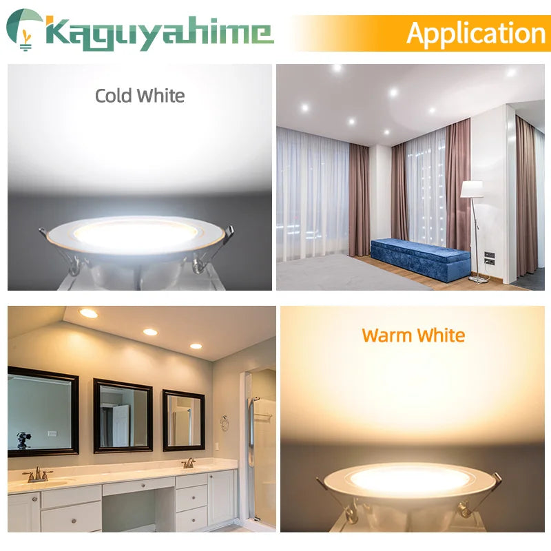 Kit de Focos LED empotrados Kaguyahime - ¡Illumina con estilo! 🏡💡