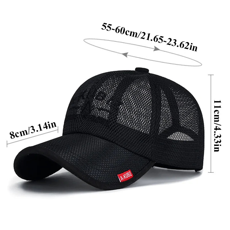 ¡Gorra de Béisbol de Malla para Hombre: Estilo Deportivo y Protección Solar!