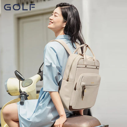 GOLF Backpack Women's 2023 New Korean Edition Trendy Oxford Canvas Fashion Versatile Women's Large Capacity Travel Bag