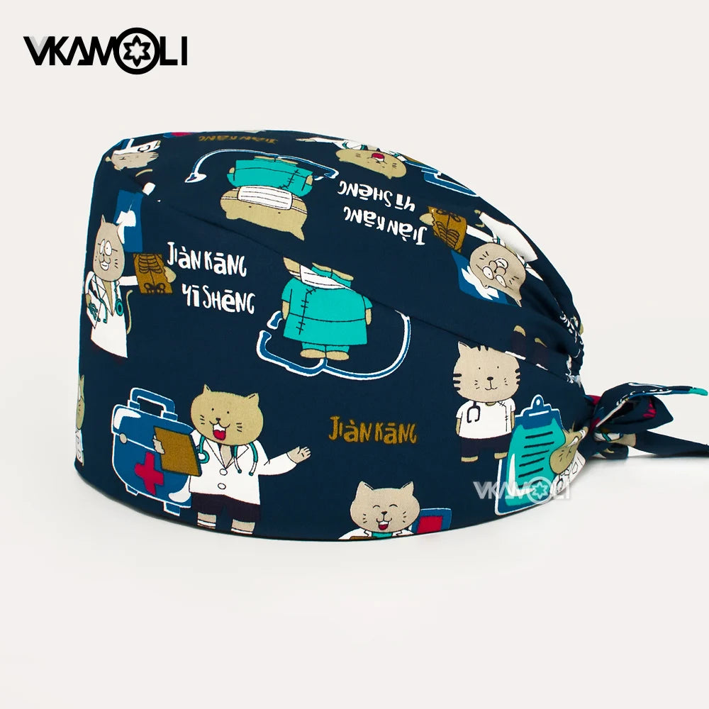 ¡Consigue estilo y comodidad en el trabajo con las Gorras de Laboratorio de Algodón de vkamoli! 🩺 ¡Añade un toque de elegancia a tu uniforme! 🌟