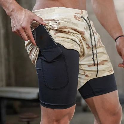 Shorts 2 en 1 de Running para Hombre: Comodidad Suprema y Secado Rápido