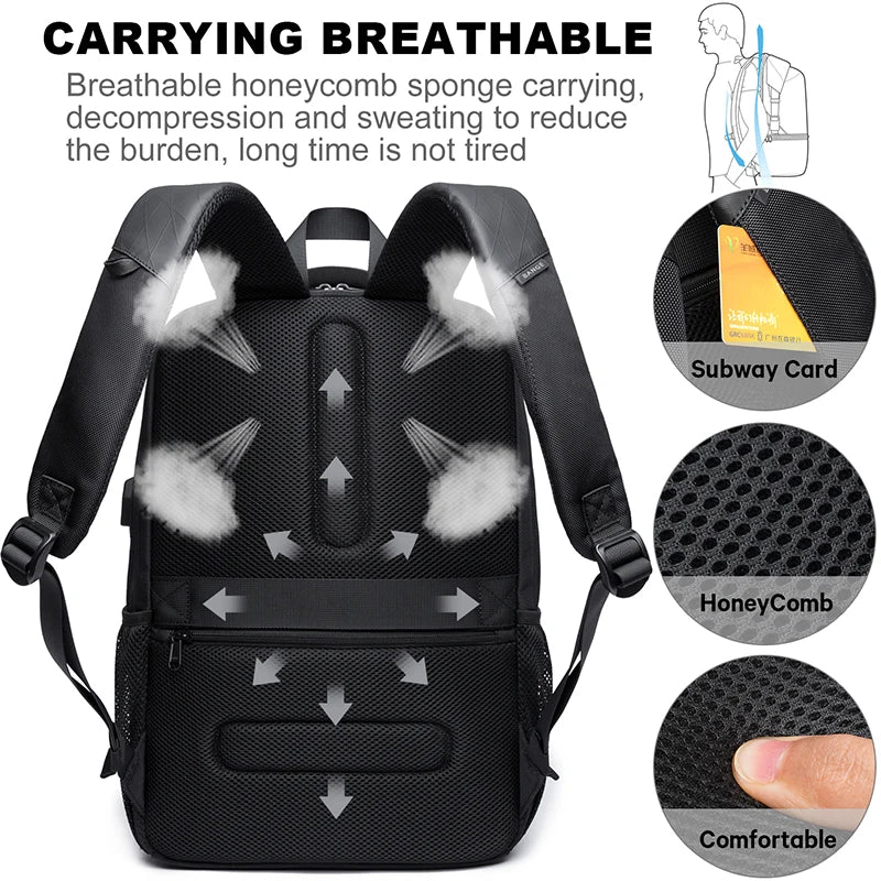 Mochila de Negocios Resistente al Agua para Hombre 15.6" - Bange