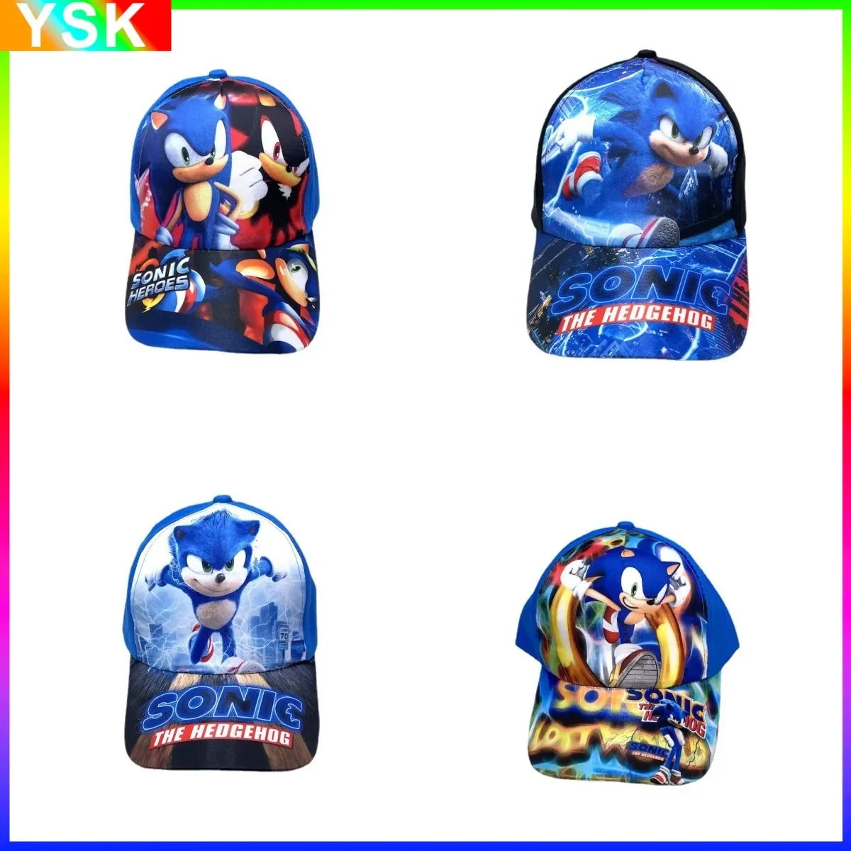 ¡Gorro de Béisbol Explosivo Sonic The Hedgehog! 🎉 ¡Deslumbra con estilo! 🦔🧢