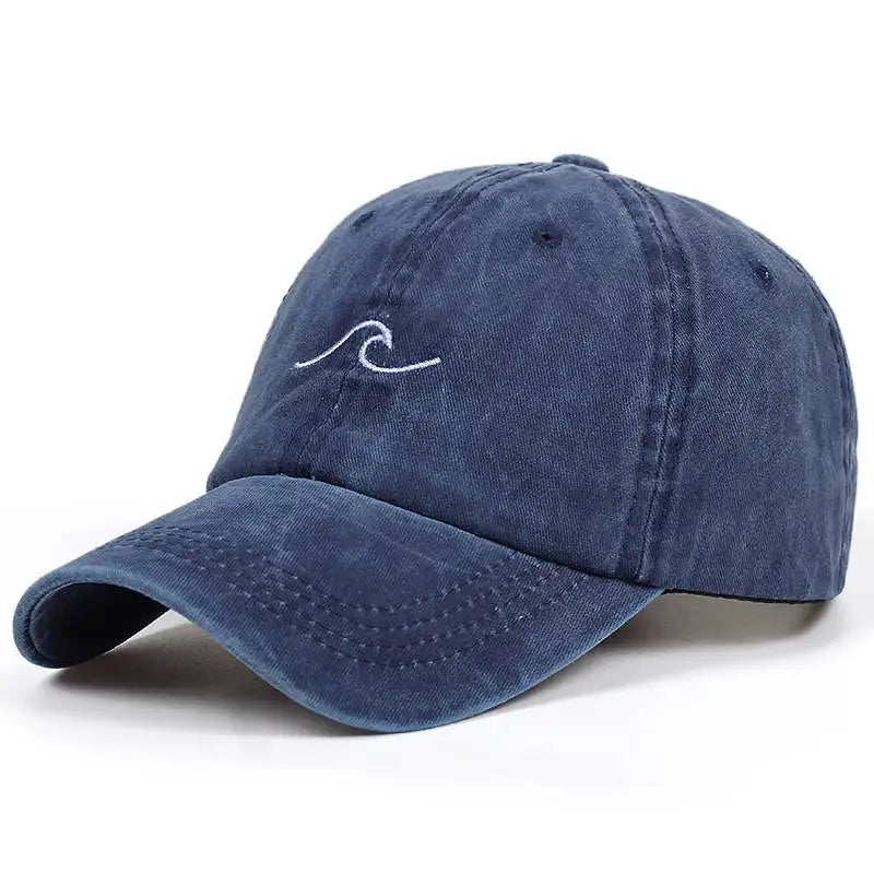 Gorra de Béisbol de Onda de Bordado MOONBIFFY 🌞