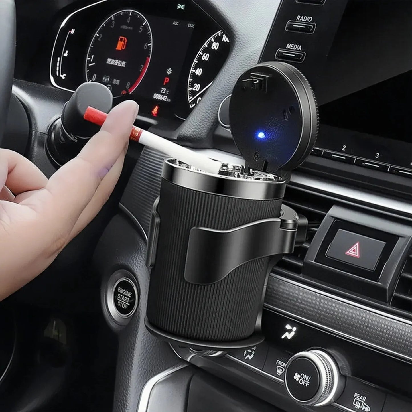 Soporte para Bebidas y Cenicero de Coche: ¡Conveniencia Multifuncional!