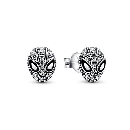 Pendientes SpiderMan Pavé de Plata S925 - Estilo Audaz 🕷️