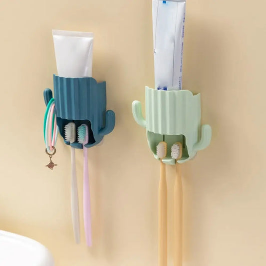 Organizador de Cepillos de Dientes de Cactus: Elegancia y Funcionalidad para tu Baño 🌵