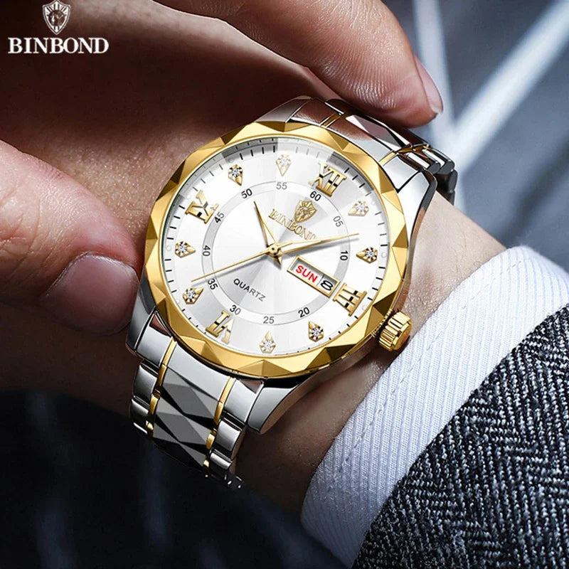 Reloj de Negocios de Lujo BINBOND B2521: Elegancia, Resistencia y Funcionalidad ¡Todo en Uno! ⌚🔝