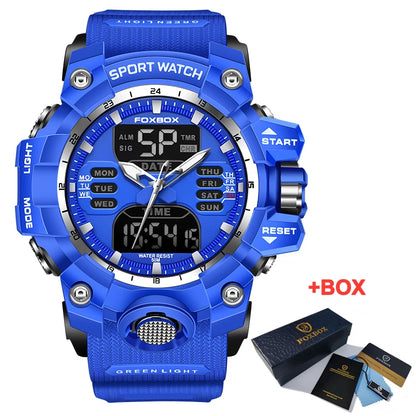 Reloj LIGE Deportivo para Hombre con Doble Pantalla y Resistente al Agua 5 bares