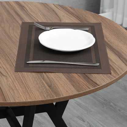 Mesa de Comedor Redonda Industrial HOMCOM - Elegancia y Resistencia💫