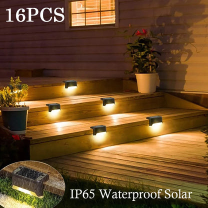 Lámpara Solar LED para Escaleras Ghopy: Iluminación Cálida y Resistente IP65