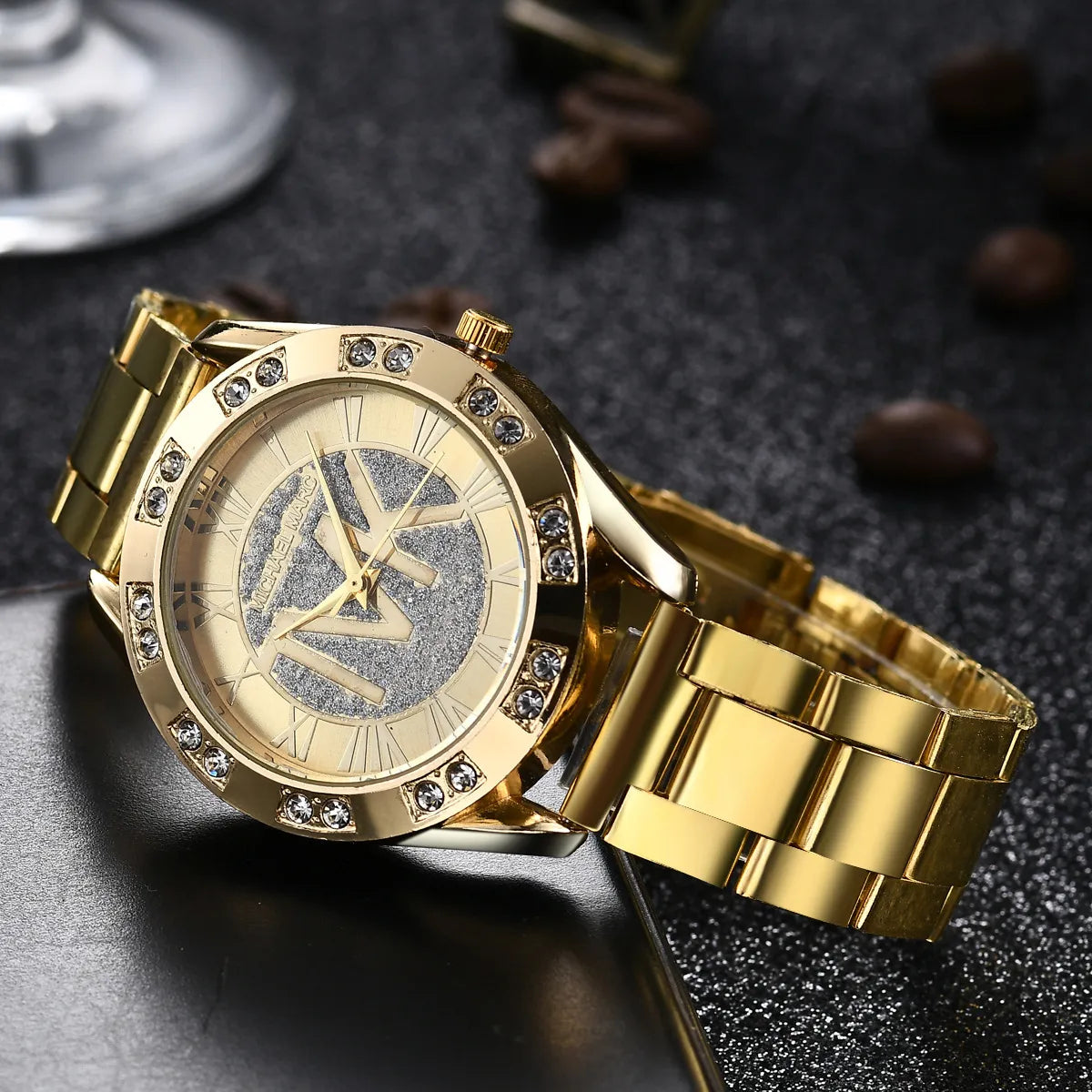 Reloj de Mujer TVK con Diamantes de Cristal de Lujo