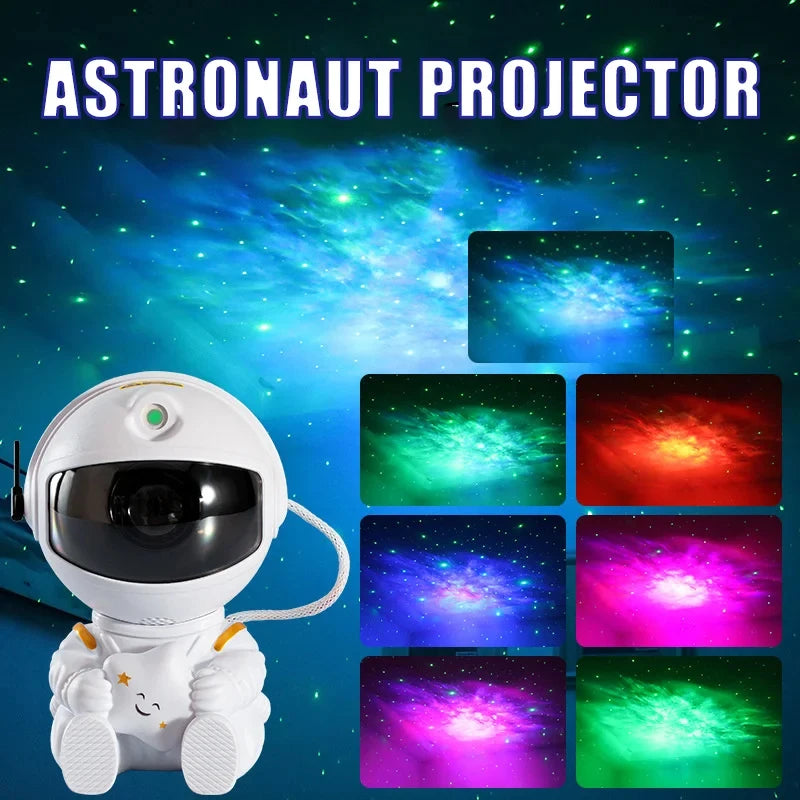 Lámpara Proyector Estrellas Galaxia Astronauta LED 🚀