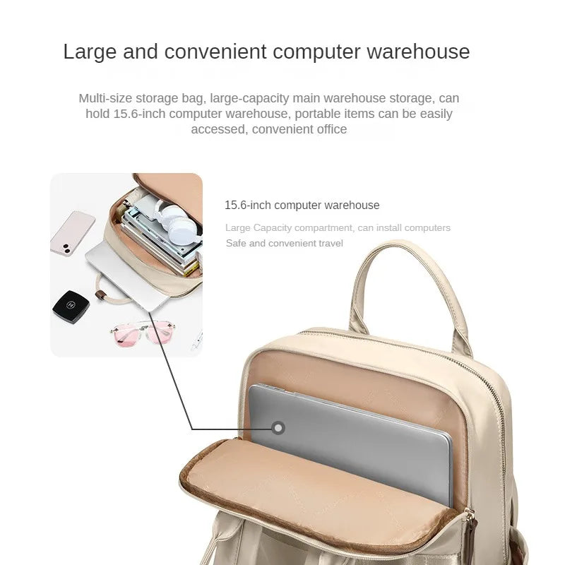 GOLF Backpack Women's 2023 New Korean Edition Trendy Oxford Canvas Fashion Versatile Women's Large Capacity Travel Bag